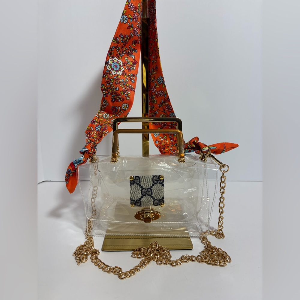 Stadium Bag w/ upcycled Gucci Canvas Patch